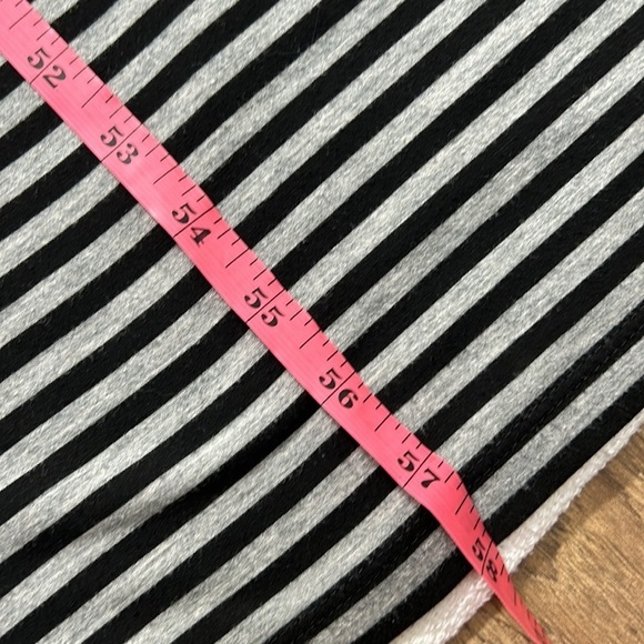 Gap Womens Maxi Striped Dress Sleeveless V Neck Drawstring Waist XS Black Gray - Picture 4 of 11